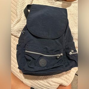 kipling backpack navy blue